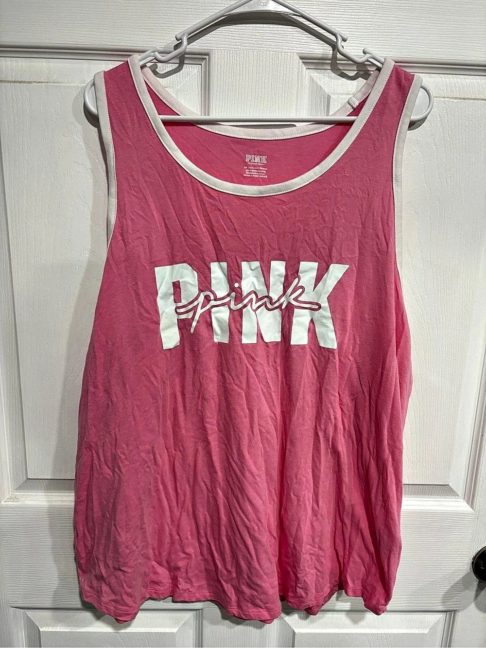 Victoria's Secret PINK Graphic Tank Top Size XXL Like New